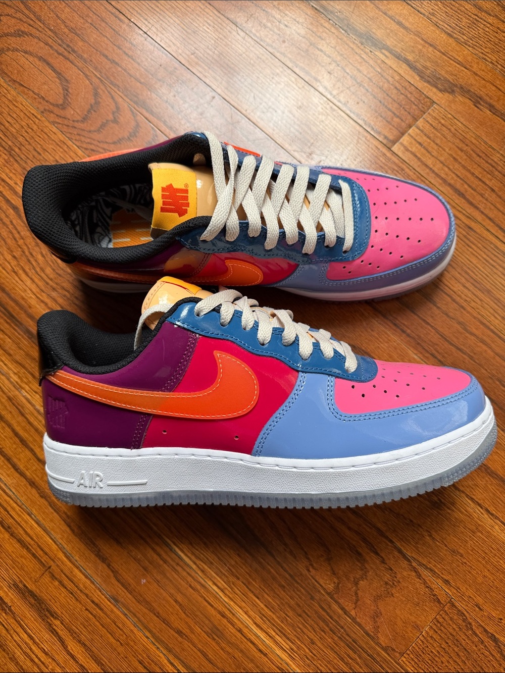 Nike Low-Top Sneakers in Pink, Blue, Purple & Orange